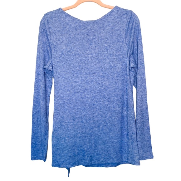 INC Side Tie Knit Top in Inkberry Blue - Size Medium NWT - Picture 3 of 3